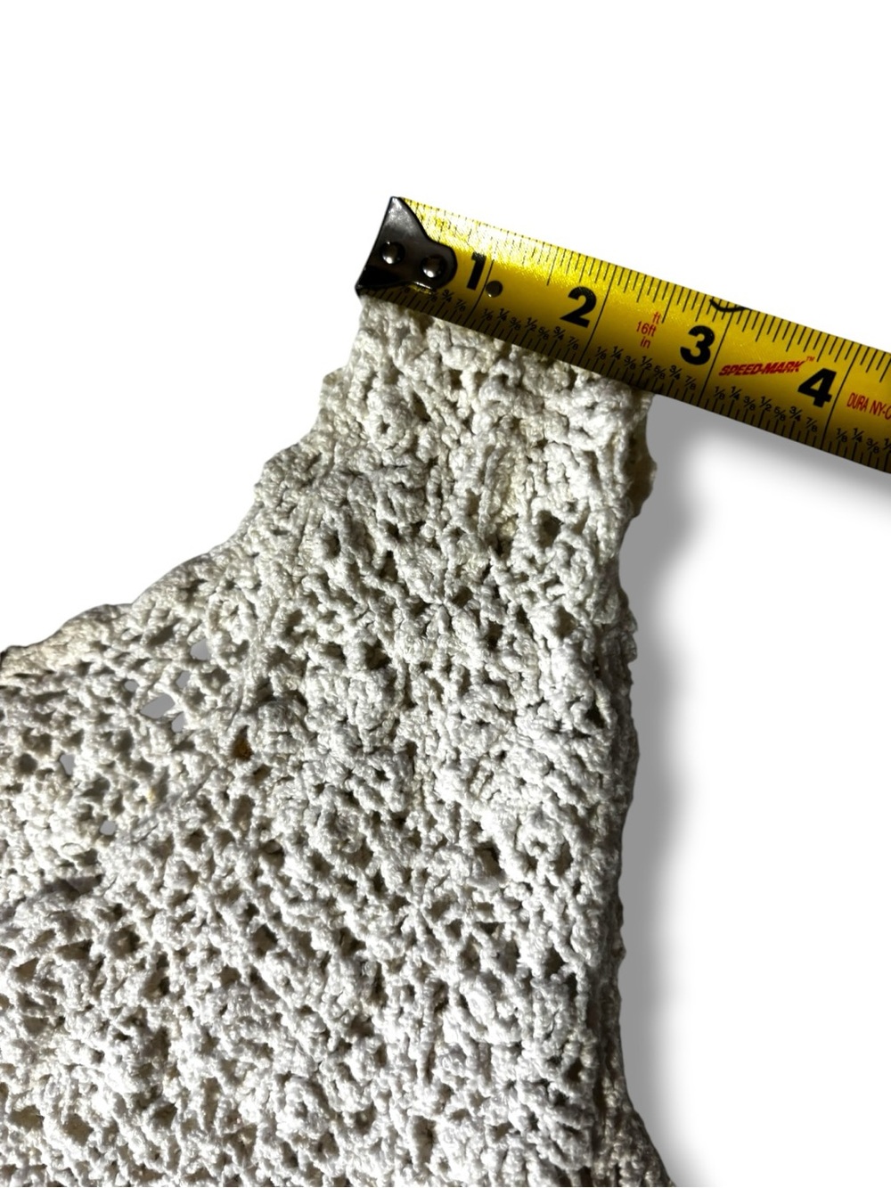 Chico's White Sleeveless with Thick Straps Crochet Loose Fit Layerable Tank Top - Picture 12 of 16